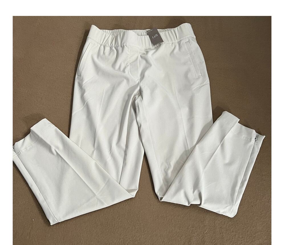 J.Jill FIT Stretch Elastic Waist Zipped Ankle Pockets Athleisure Pants Sz.Small